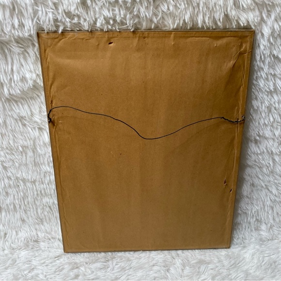 Vintage Frances Hook Northern Paper Mills Girl With Kitten Framed Print - Picture 7 of 8